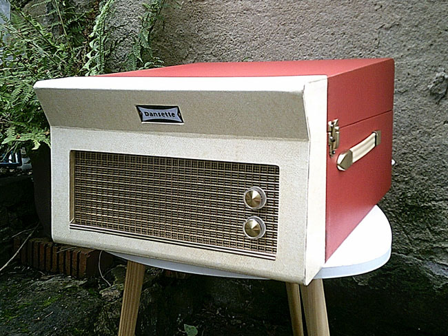 Refurbished 1960s Dansette Major Deluxe record players on eBay