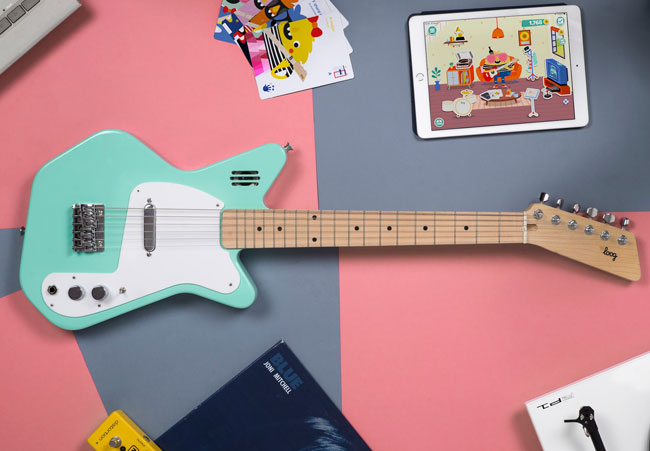 1960s Loog guitars for kids with built-in amps