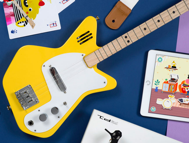 1960s Loog guitars for kids with built-in amps