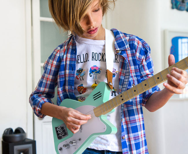 1960s Loog guitars for kids with built-in amps