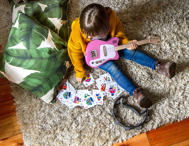 1960s Loog guitars for kids with built-in amps