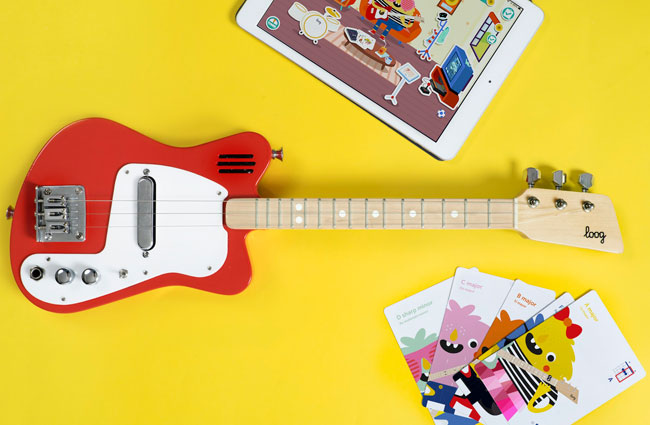 1960s Loog guitars for kids with built-in amps