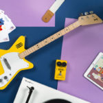 1960s Loog guitars for kids with built-in amps