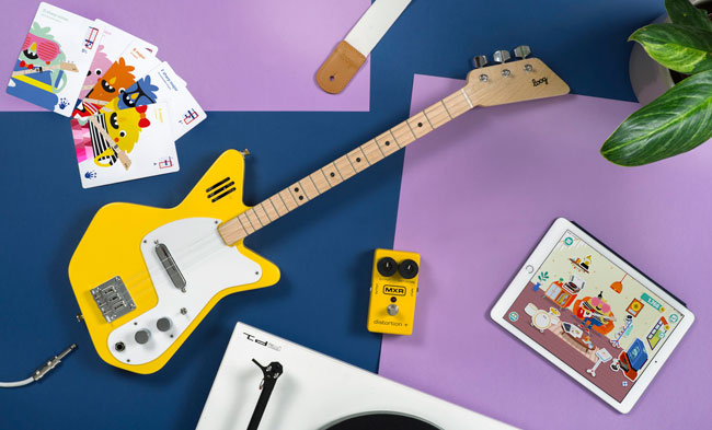 1960s Loog guitars for kids with built-in amps