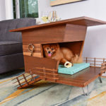 Midcentury modern dog houses by Pijuan Design