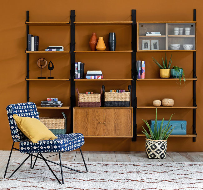 Quilda midcentury modern shelving at La Redoute