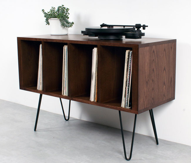 Retro record storage units by Urban Editions