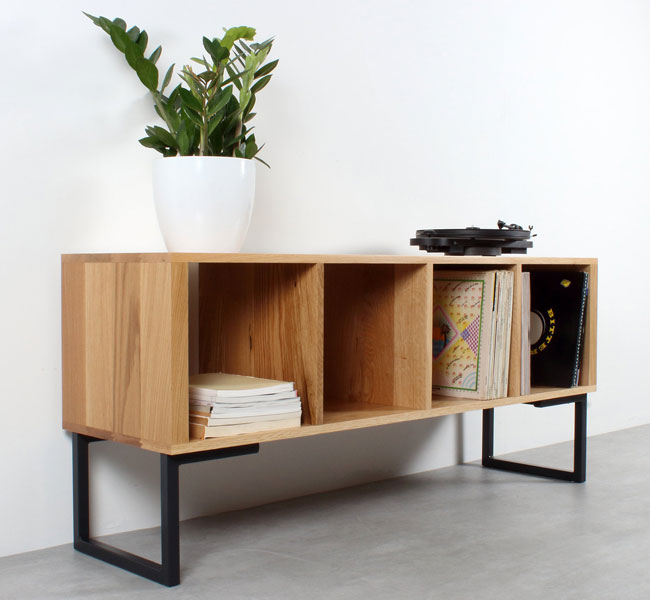 Retro record storage units by Urban Editions