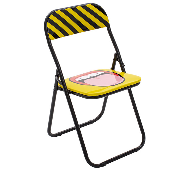 Blow pop art folding chairs by Seletti