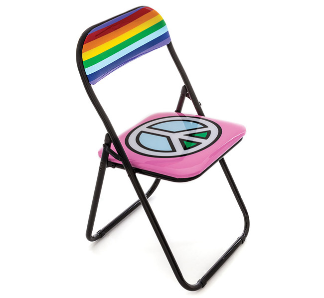 Blow pop art folding chairs by Seletti