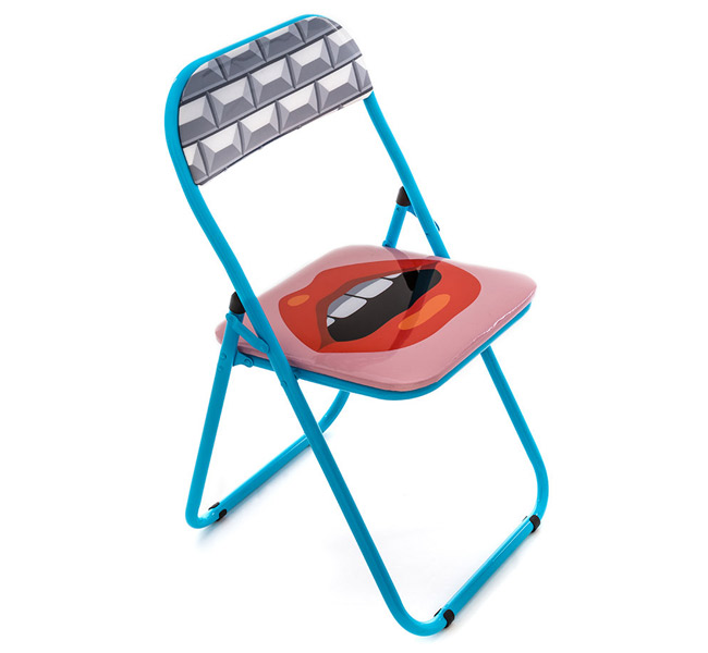 Blow pop art folding chairs by Seletti