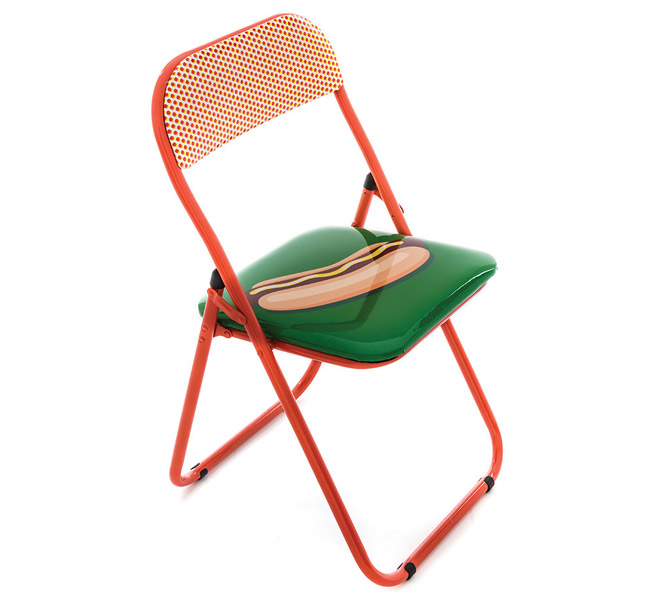 Blow pop art folding chairs by Seletti