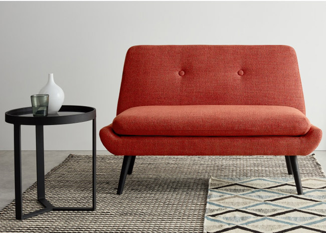 Jonny midcentury modern compact seating range at Made