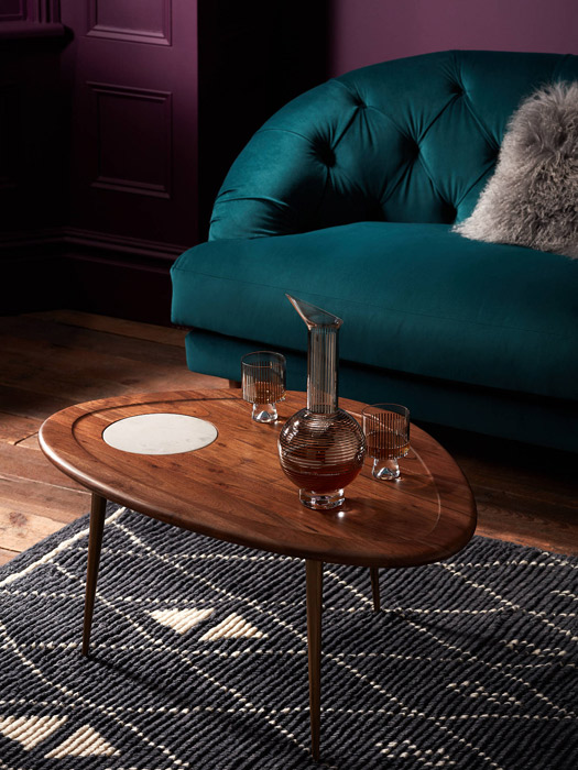 John Lewis x Swoon Wren midcentury modern coffee table