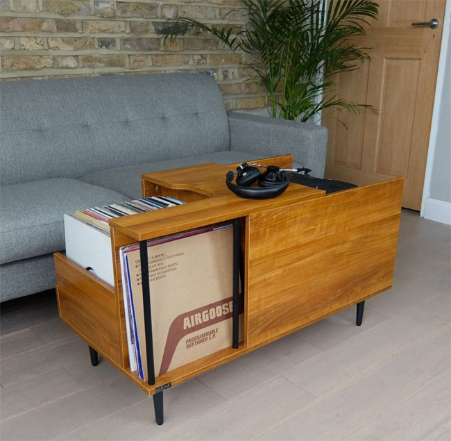 58. Sefour midcentury modern Record Collector Table