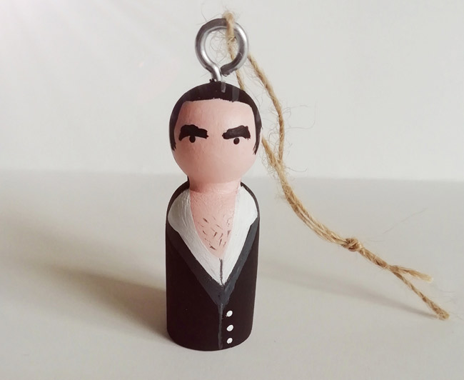 Handmade rock and indie Christmas decorations by Florence and Belle
