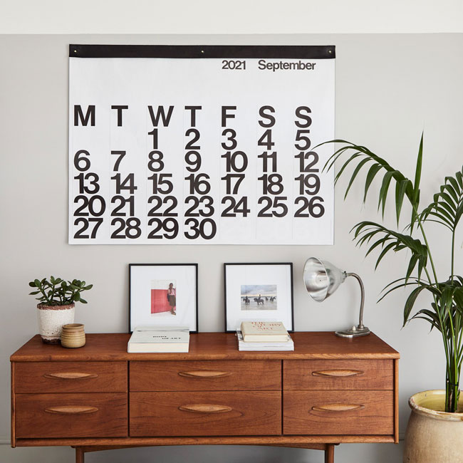 Design classic: 1960s Stendig wall calendar returns for 2021