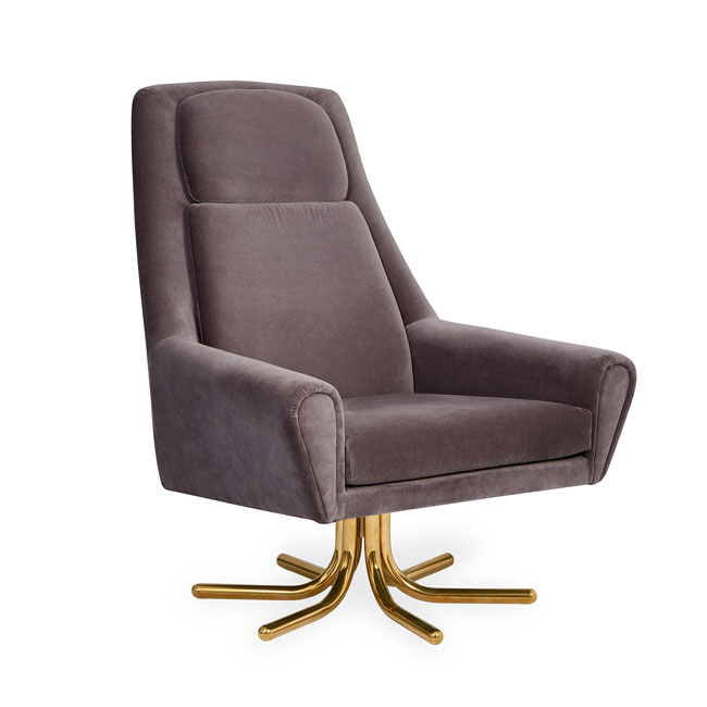 3. Ultra swivel armchair by Jonathan Adler