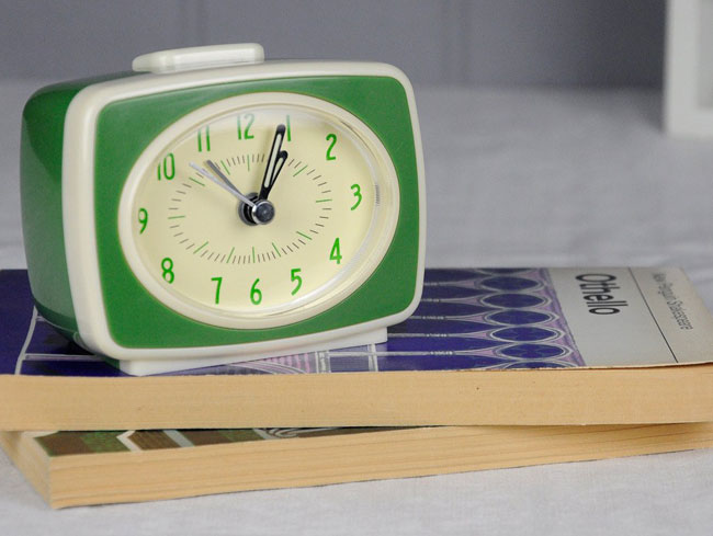 9. Retro TV-style alarm clock at Rex London