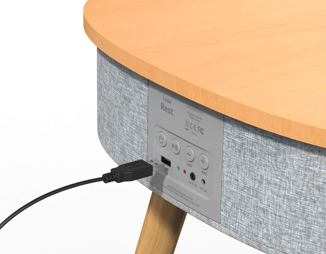 Midcentury modern audio table by i-box