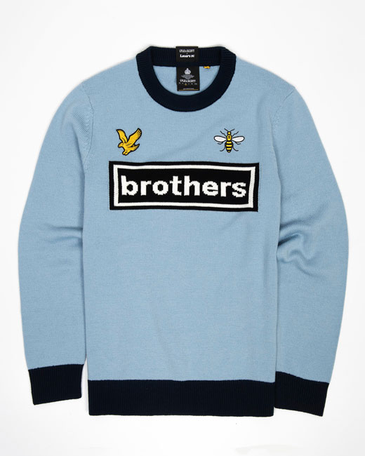 Lyle & Scott recreates 90s football shirts as knitwear