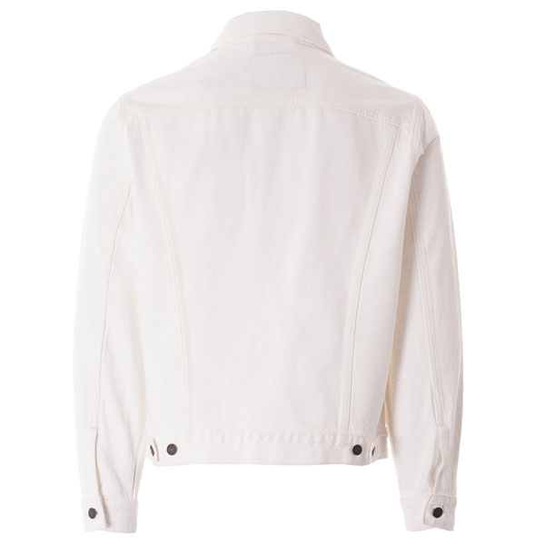 levi's white jeans jacket