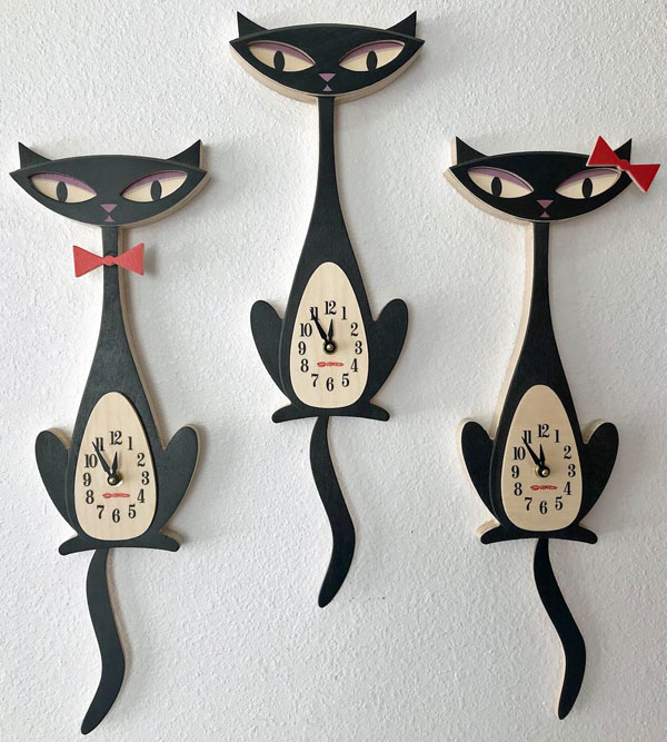 Retro and kitsch Kat Klock range by Shag