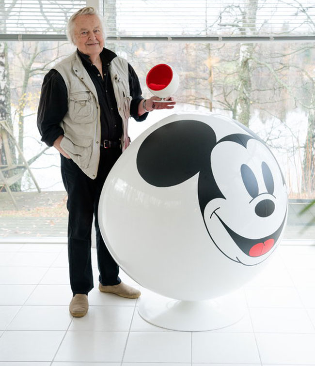 Eero Aarnio Ball Chair gets a Mickey Mouse makeover