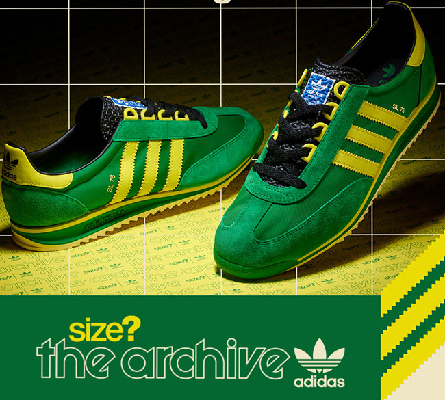 adidas sl76 green and yellow