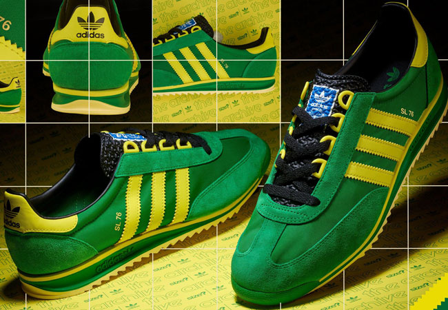 adidas sl76 green size