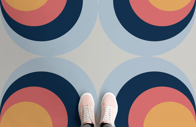 1970s psychedelic flooring by Atrafloor