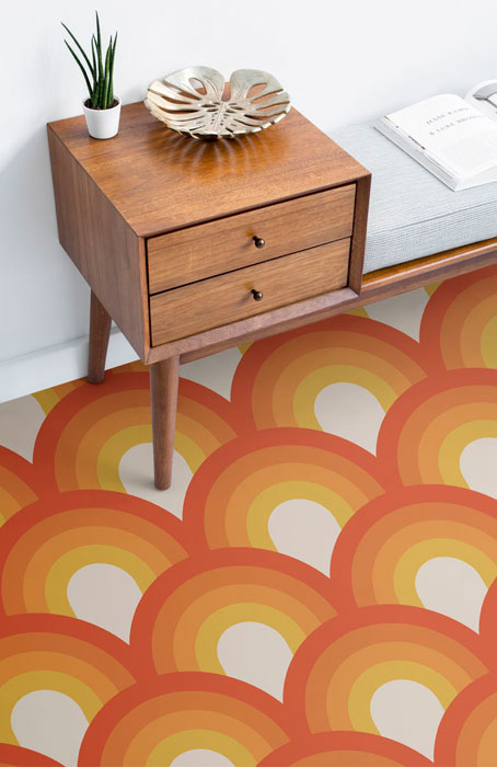 1970s psychedelic flooring by Atrafloor