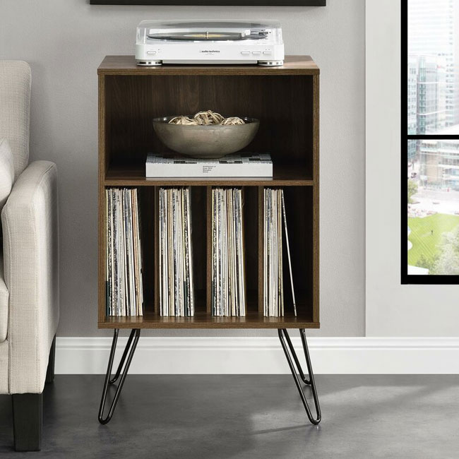 Budget retro turntable stands at Wayfair