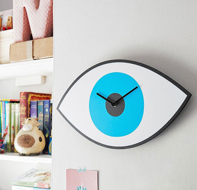 Pop art-style Eye Clock at Urban Outfitters