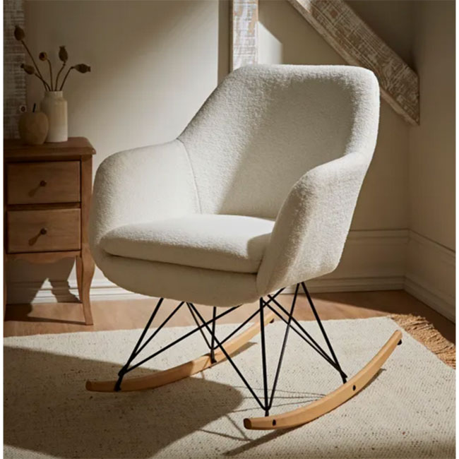 Iris Sherpa Rocking Chair at Dunelm