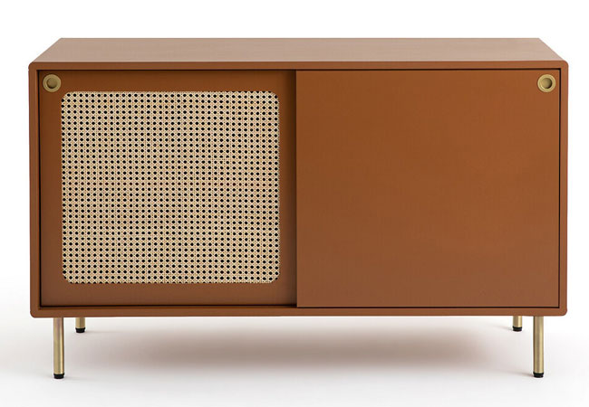 Redpop 1950s-style rattan sideboard at La Redoute