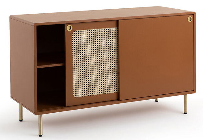 Redpop 1950s-style rattan sideboard at La Redoute