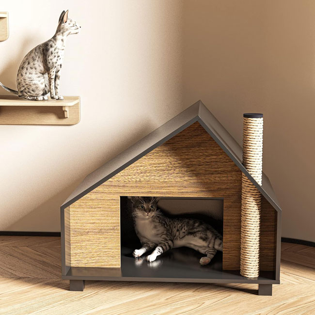 7. Modern house cat house by Roomfitters
