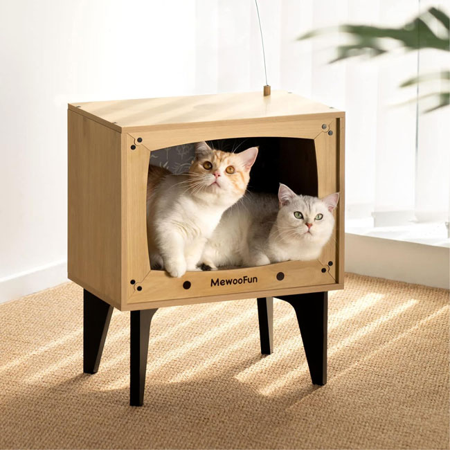 9. MeWoofun television cat house