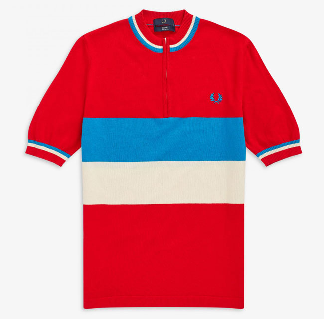 Original 1960s cycling tops reissued by Fred Perry