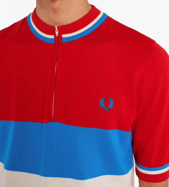 Original 1960s cycling tops reissued by Fred Perry