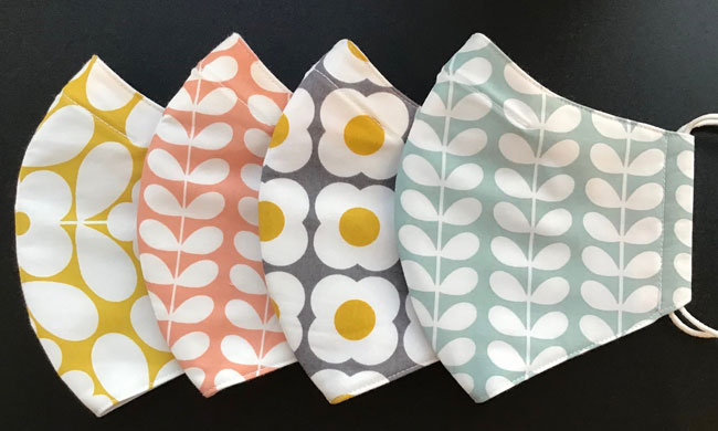 10. Orla Kiely fabric face masks