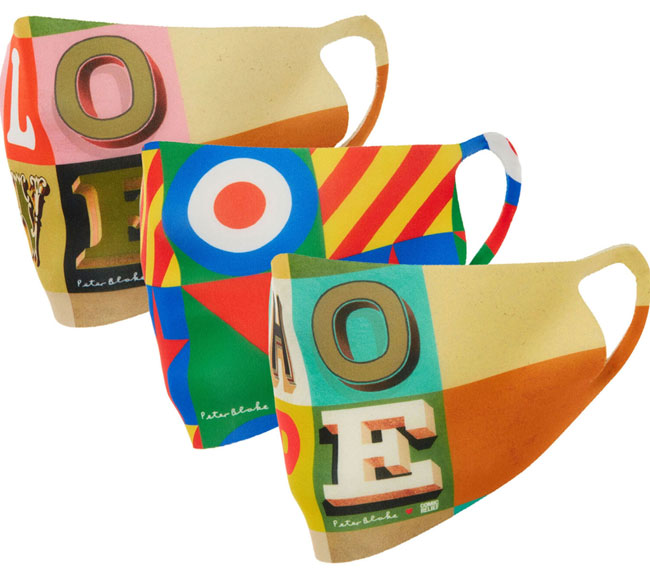 3. Sir Peter Blake pop art face masks at TK Maxx