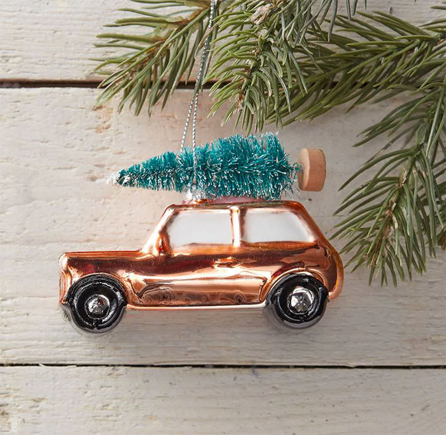 11. Festive Mini And tree Christmas ornament