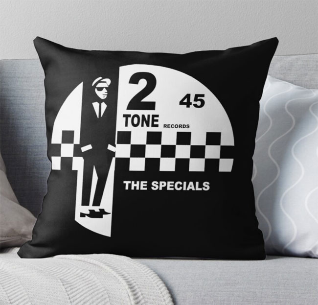 Indie, alternative and classic rock cushions by Rat Rock