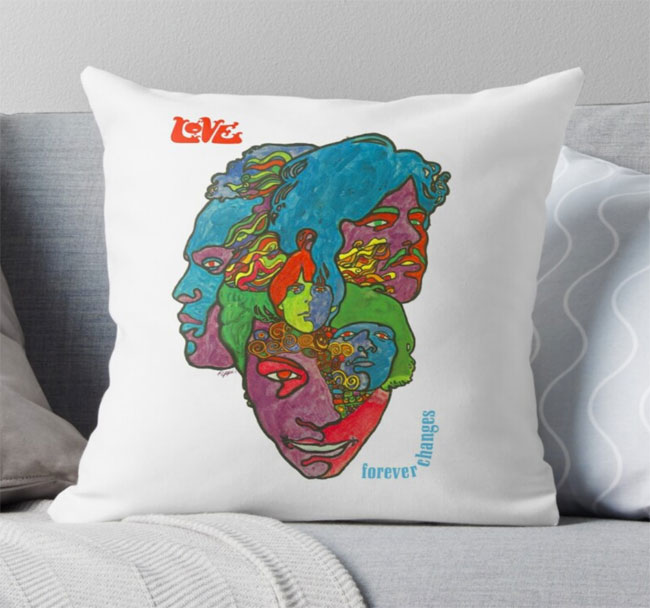 Indie, alternative and classic rock cushions by Rat Rock