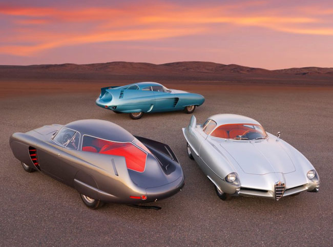 50. 1950s Alfa Romeo space-age BAT concept cars up for auction