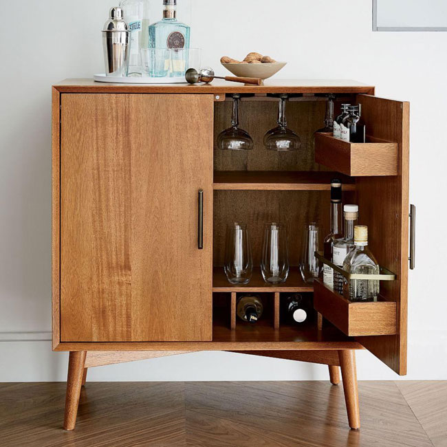 2. Midcentury bar cabinet at West Elm