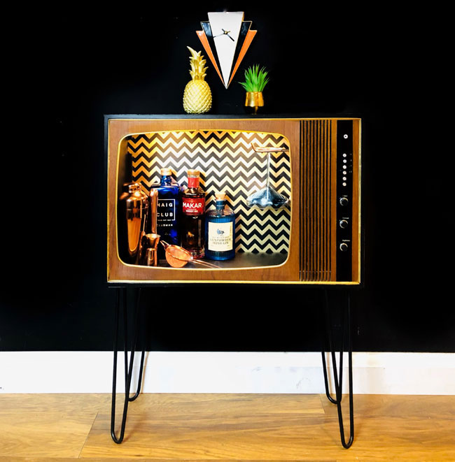 6. 1970s TV bar by Ella Lucas Designs