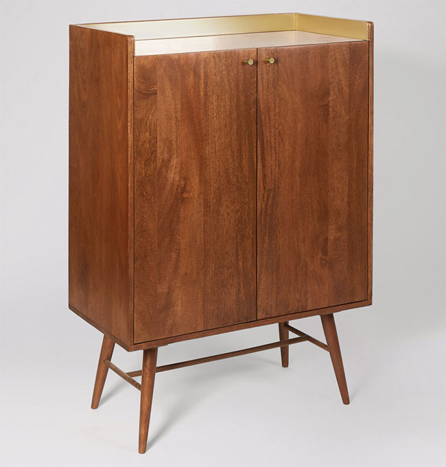 8. Swoon Fresco midcentury modern bar cabinet